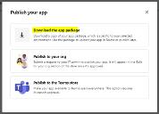 Image of the Download the App Package Pop-up.